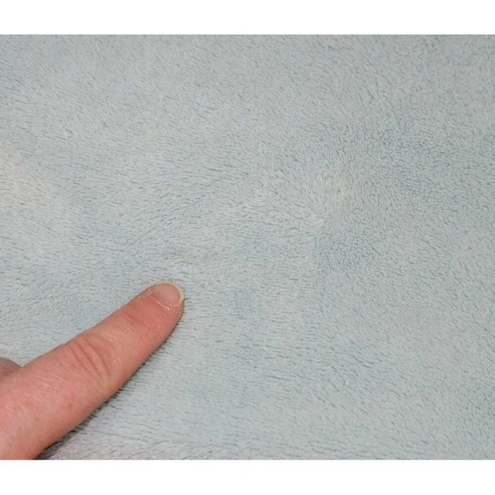 Circo Blue Flowers Fleece Baby Blanket Yellow Aqua Pink White 27x29